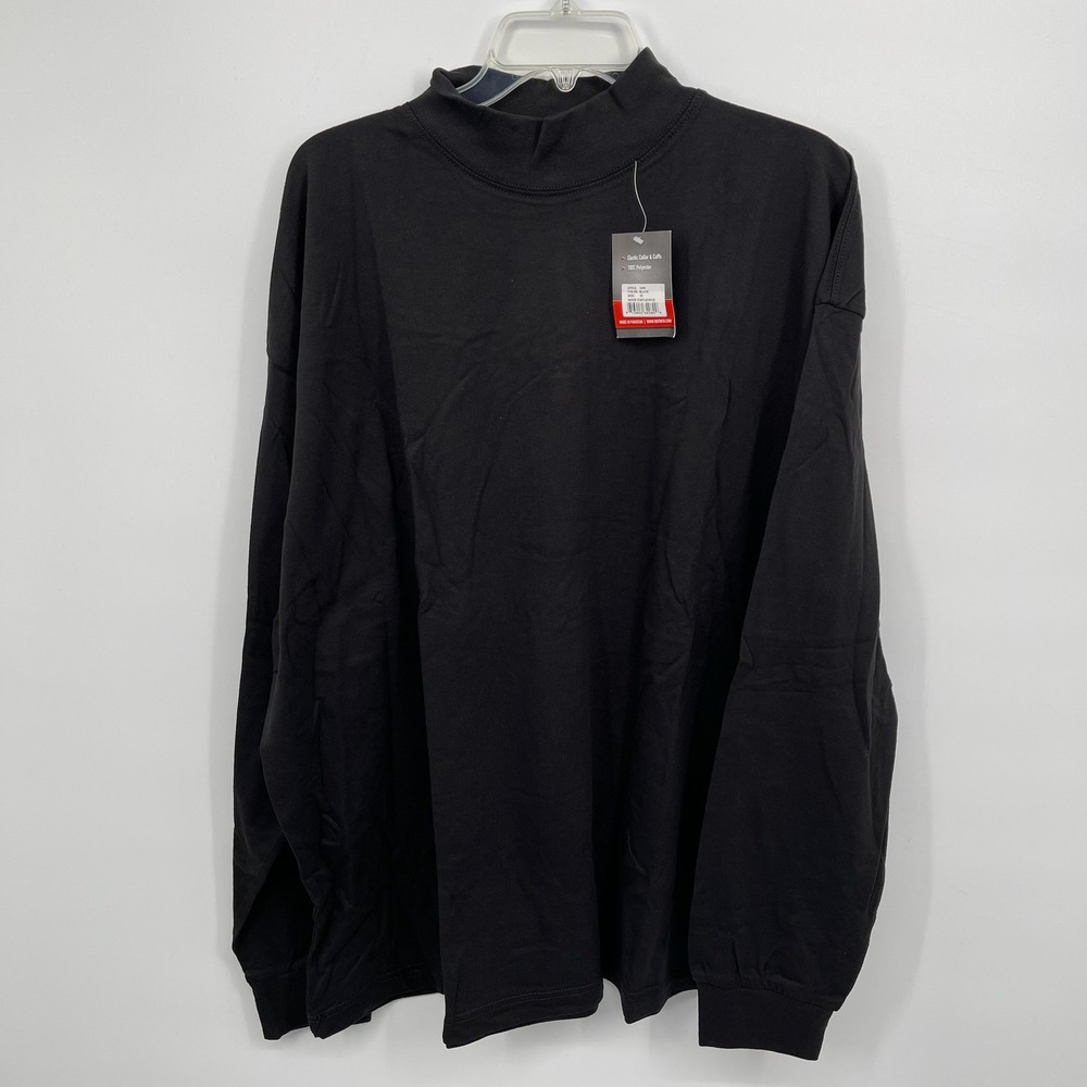 Rothco NWT Men's Black Mock Neck Long Sleeve T-Shirt Size‎ 3XL